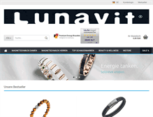 Tablet Screenshot of lunavit.com